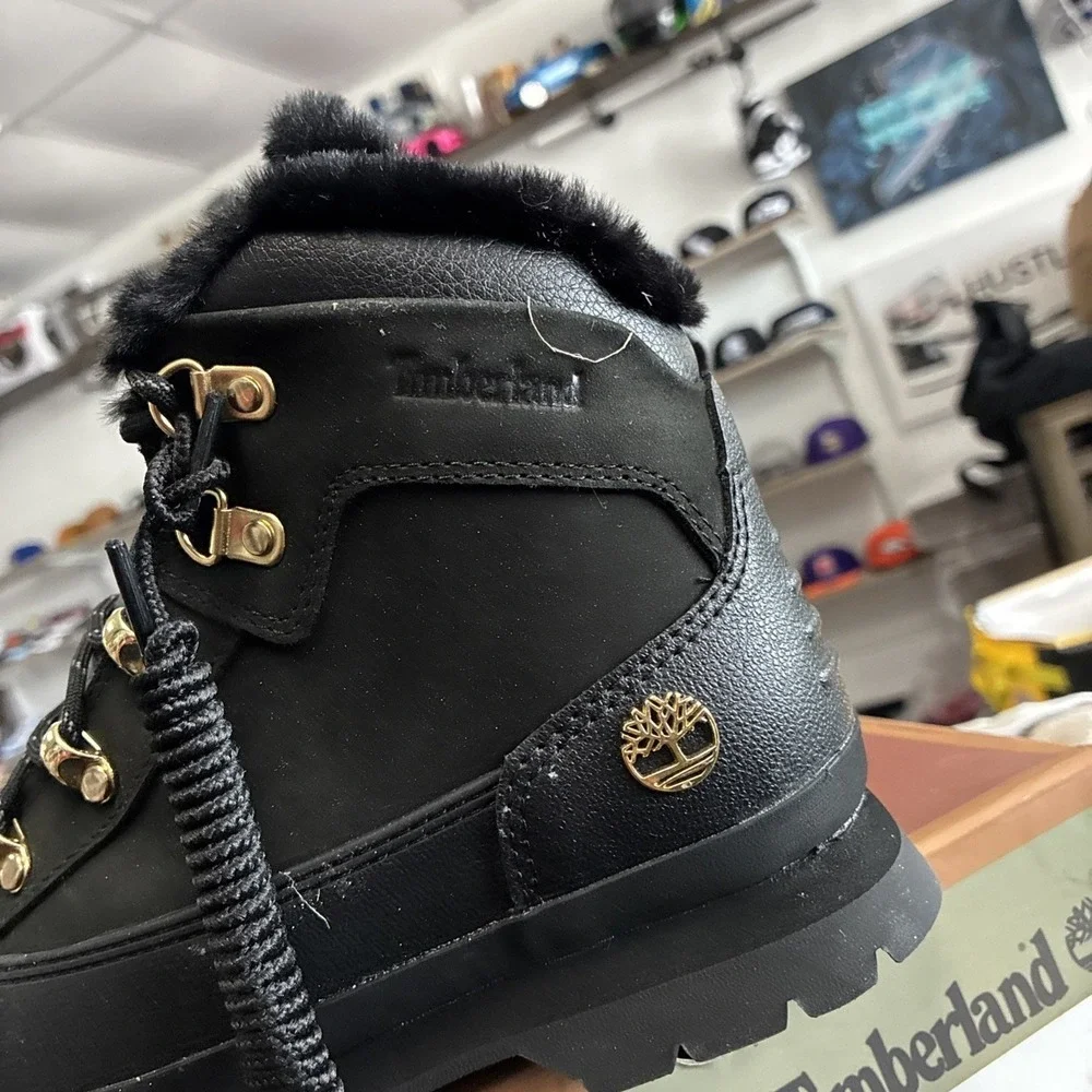 Timberland Kids' Euro Hiker Shell Toe Blackout TB0A2N3H001 SZ 4Y New DS OG Box